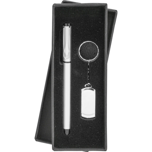 Metal USB Bellek ve Kalem Seti